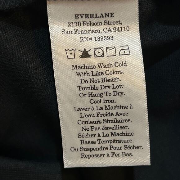 Everlane The Dream Pant Kick Flare Black Women Small NWT Knit Elevated Basic - Picture 14 of 15